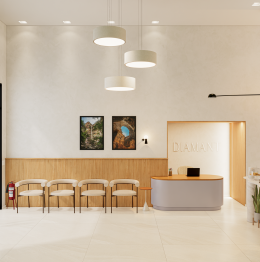 Ambiente acolhedor e moderno da Diamant em Morro do Chapéu.