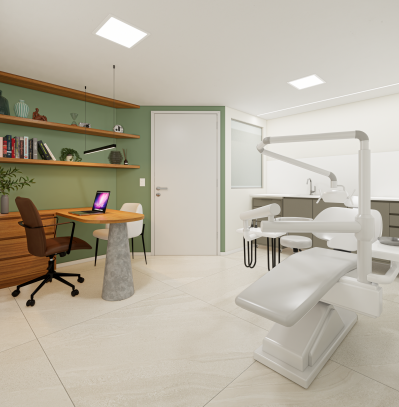 Espaço de atendimento da Diamant com tecnologia de ponta.