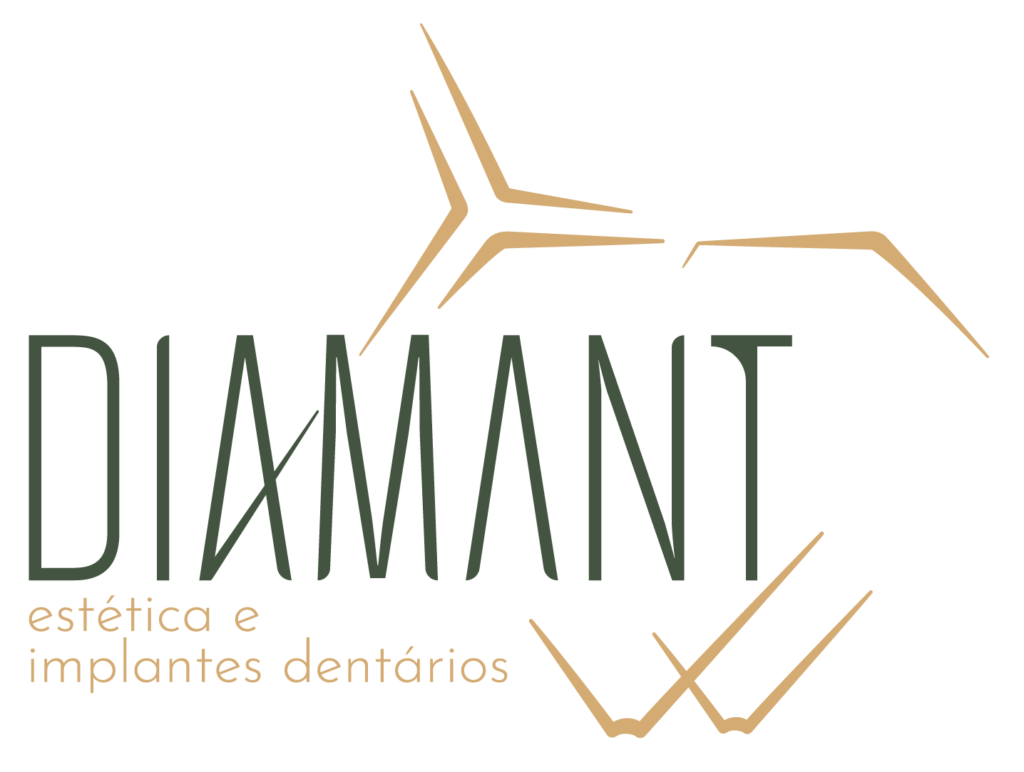 Logo da Diamant Clínica Odontológica, refletindo história e modernidade.